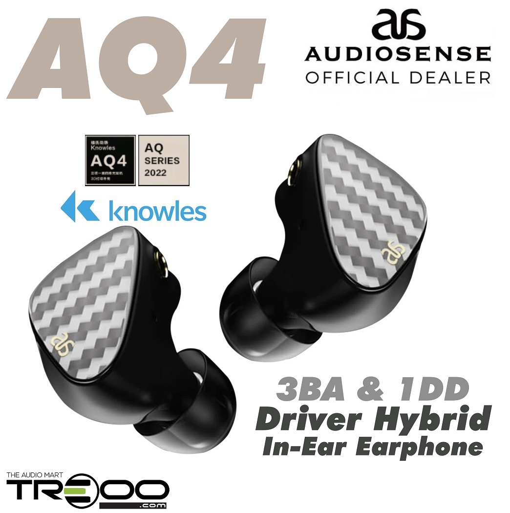 Audiosense AQ4 4-Driver Hybrid In-Ear Earphone