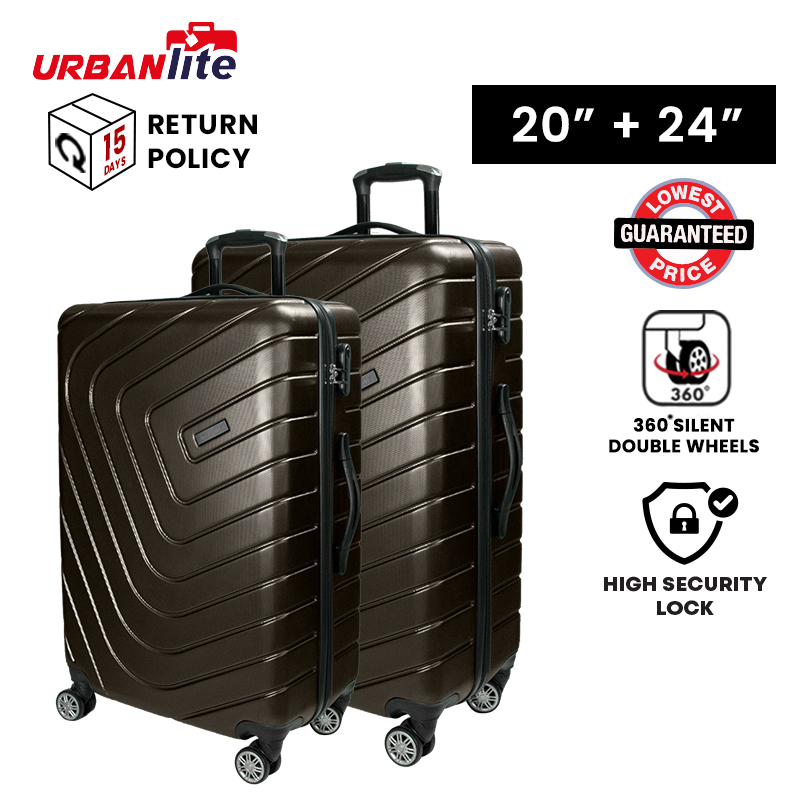 [SG Ready Stock] URBANlite Rayer 20"+24" Inch Bundle Set 360° Spinner 8 Wheels ABS Hard case- ULH21905 Within 3 Working Days By Universal Traveller