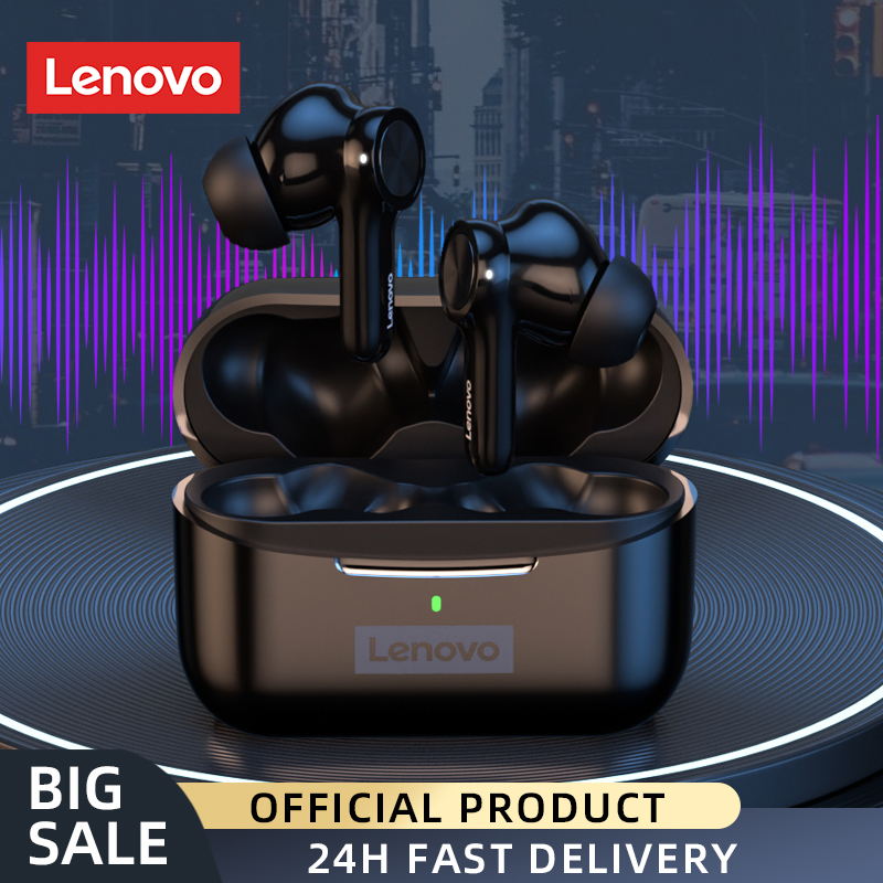 Lenovo LP70 TWS Gaming Earphone For Sports Music Earbuds BT5.2 Wireless Buletooth Headphone Dual Mode Headset Active noise reduction