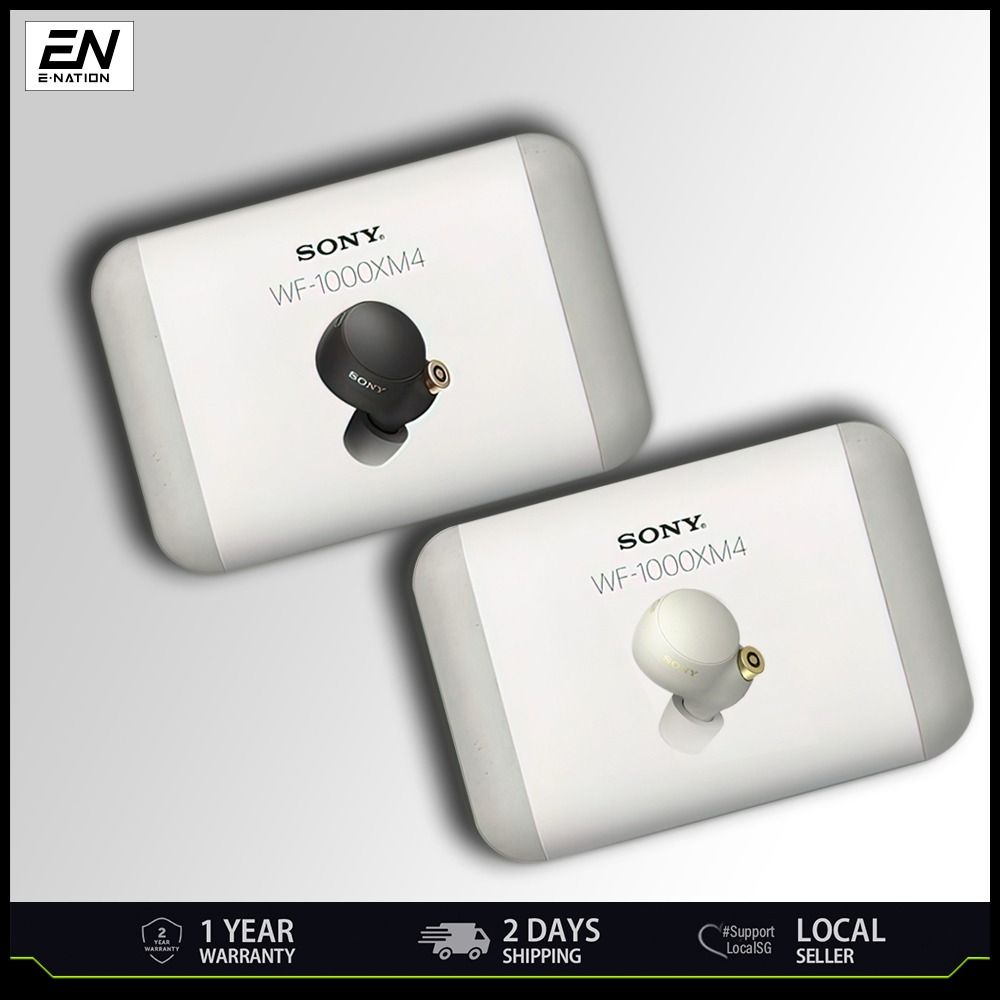 Sony WF1000XM4 - True Wireless Noise Cancelling Earbuds (1 YEAR SUPPLIER WARRANTY)