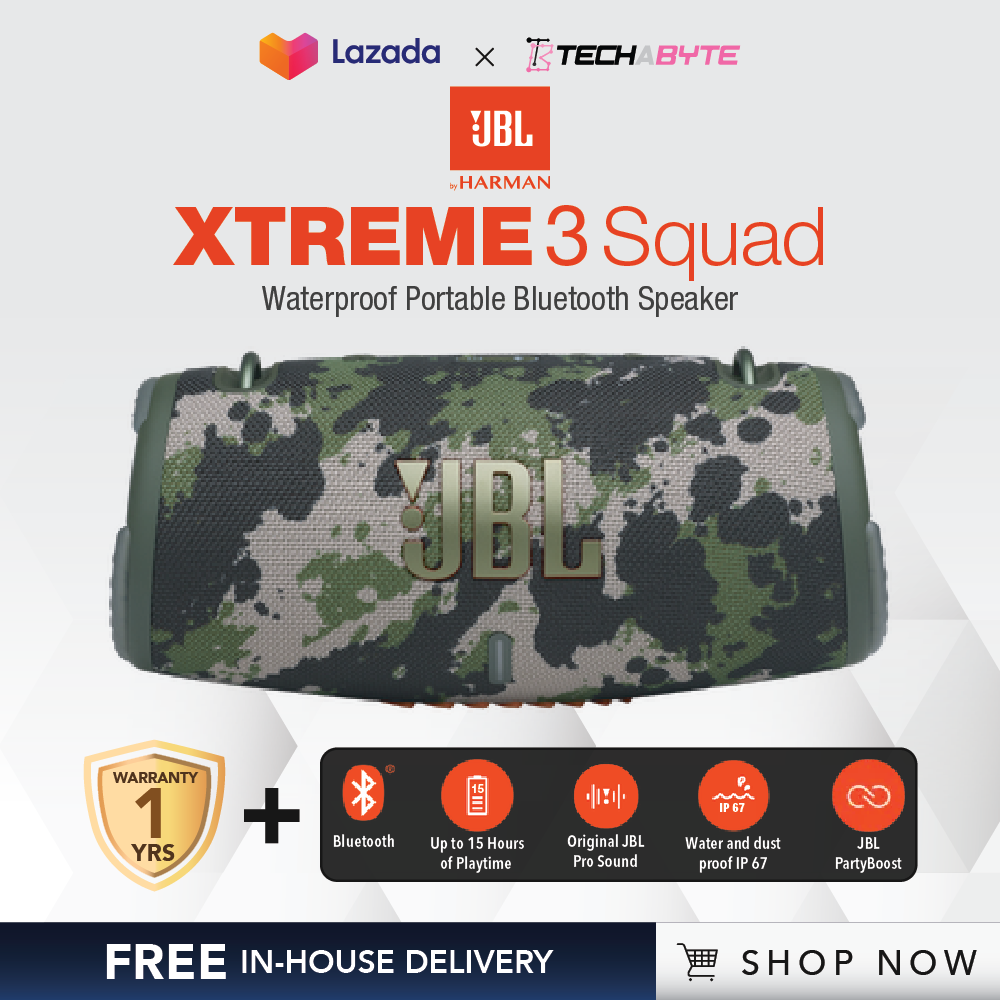 JBL Xtreme 3 Portable Waterproof Speaker (2 HOURS DELIVERY AVAILABLE)